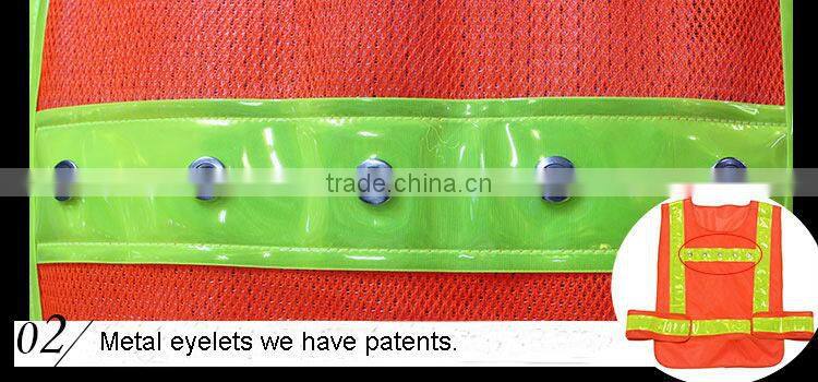 High visibility reflective led warning police uniform