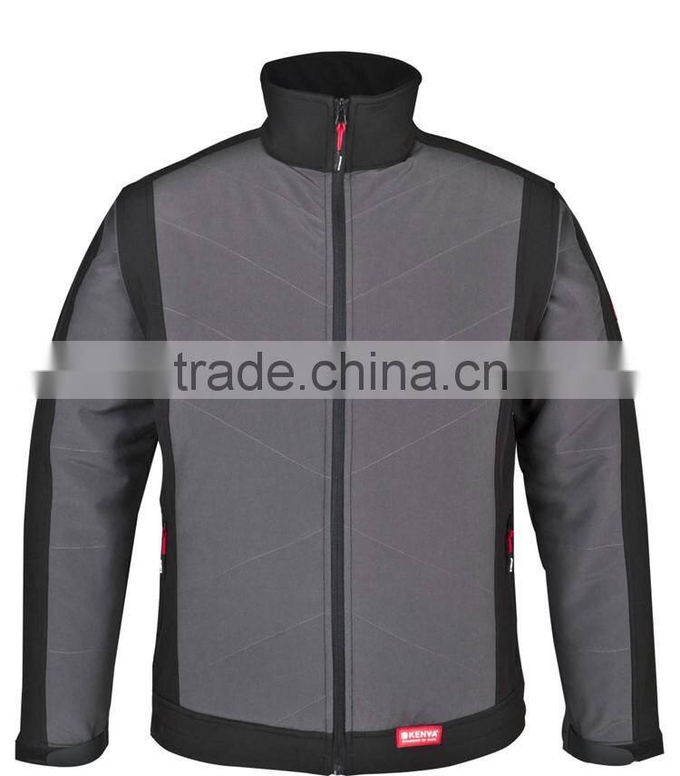 Waterproof breathable padding softshell ski clothing skiing jacket