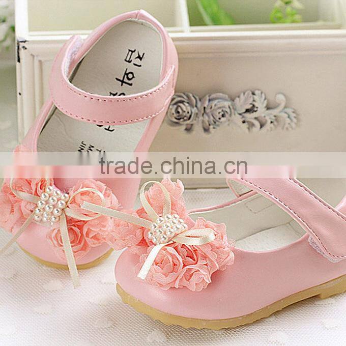 2016 Fall Baby Girl Shoes Wild Infant Shoes Bow Lace Sweet Kids First Walker Shoes For Children Wear Free Shipping KS40818-4