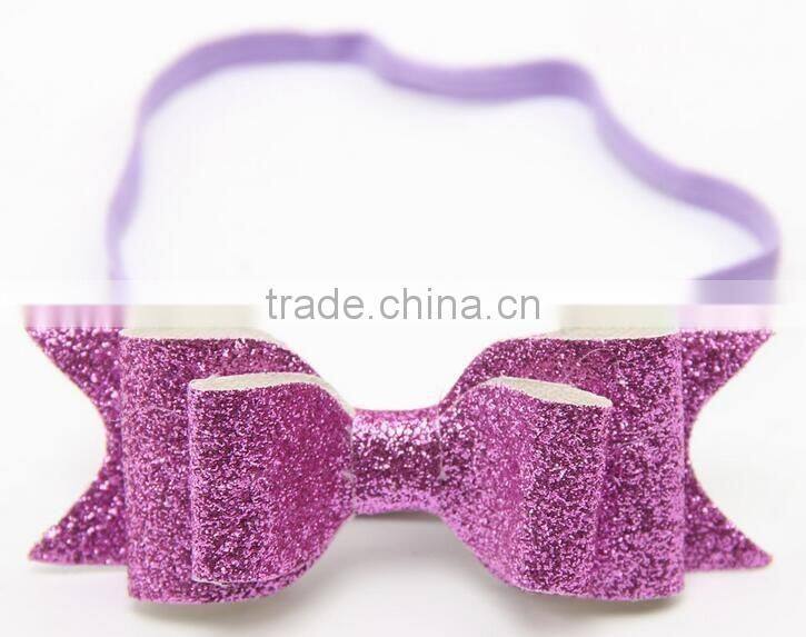 2016 new design shinning bow headband for kids