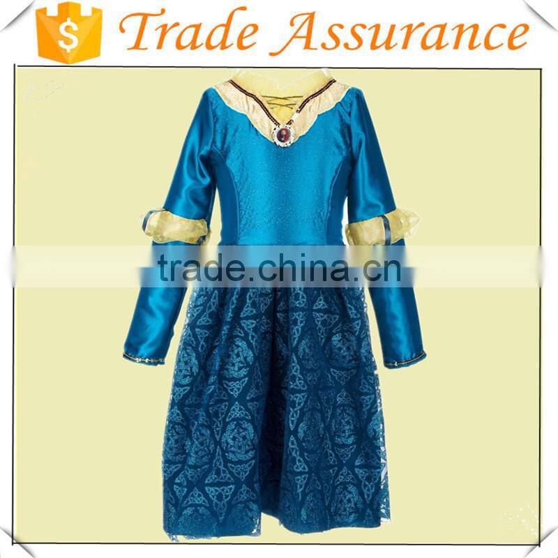 Beautiful Princess Brave Merida's Adventure Princess Girl Dress