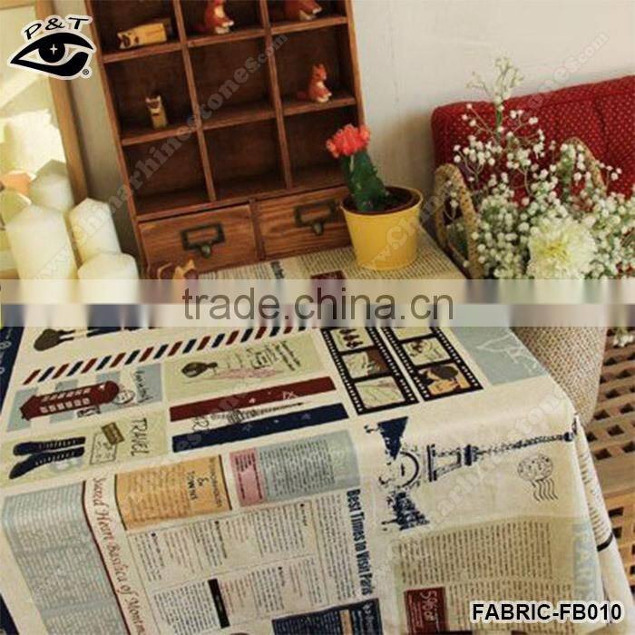 5m/pack Hot Sale Magazine Printing Canvas Fabric Cotton/Linen Fabric Zakka Fabric for Curtain Cushion Tablecloth