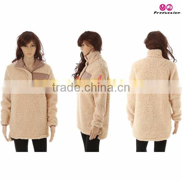 Fashion low moq sherpa pullover
