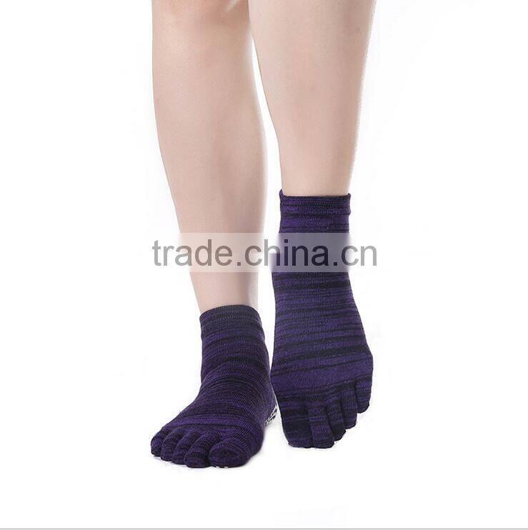 open toe socks cotton knitted yoga socks