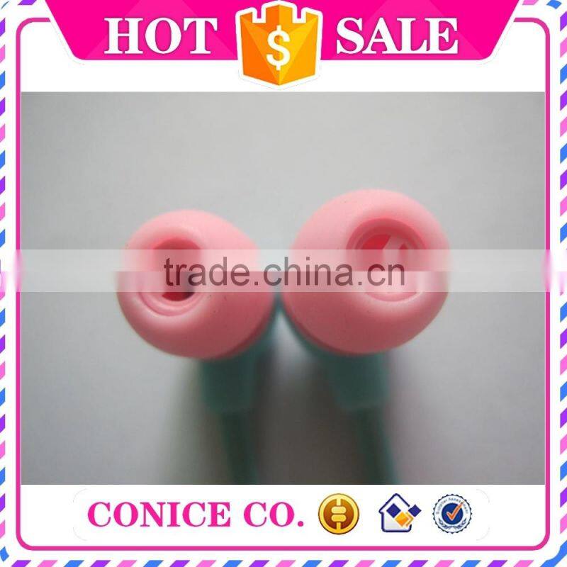 2015 colorful fashion mic in ear stereo earphone for cheap sale