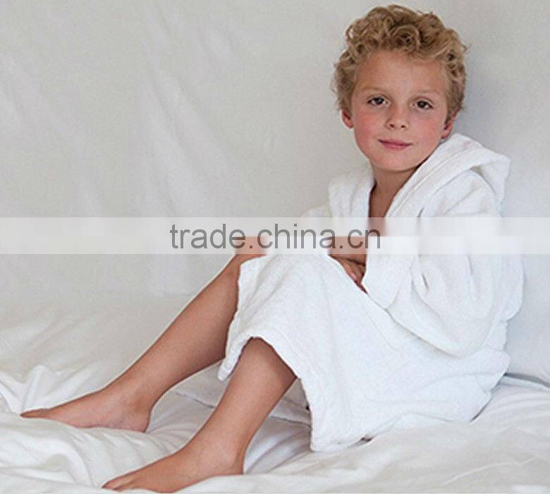 Terry towelling fabric adult bathrobe