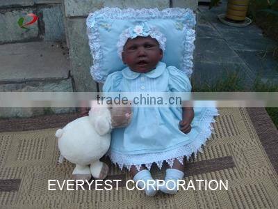 18 inches black skin dolls lovely baby dolls latin african american silicone baby dolls for kids