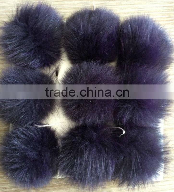 YR471 OEM Service China Factory Wholesale Cute Fox Fur Pompons