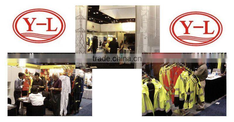 wholesale tc cotton polyester high tear strength EN20471 fluorescent orange textile fabric for protective workwear