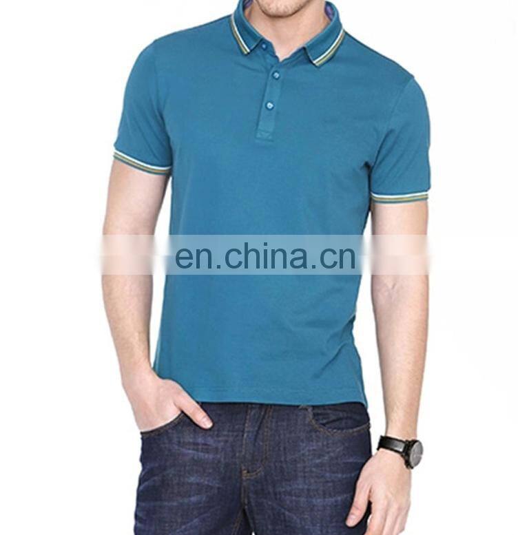 Men's short sleeve turn-down collar high quality golf T-shirt