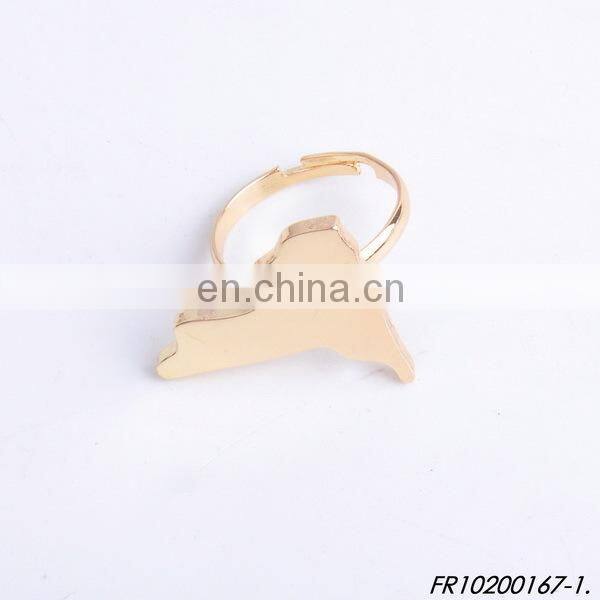 925 sterling silver crystal star finger ring