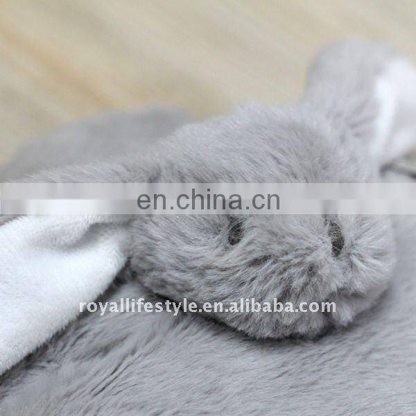 Cute Plush Rabbit Design Heart-Shaped Cushion