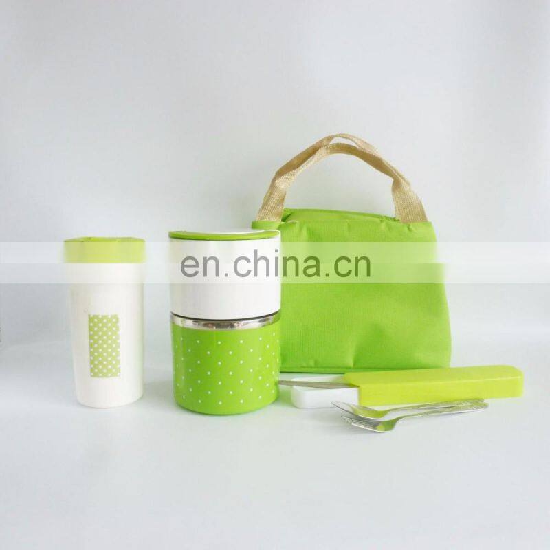 set in bag stainless steel lunch boxes with water bottle