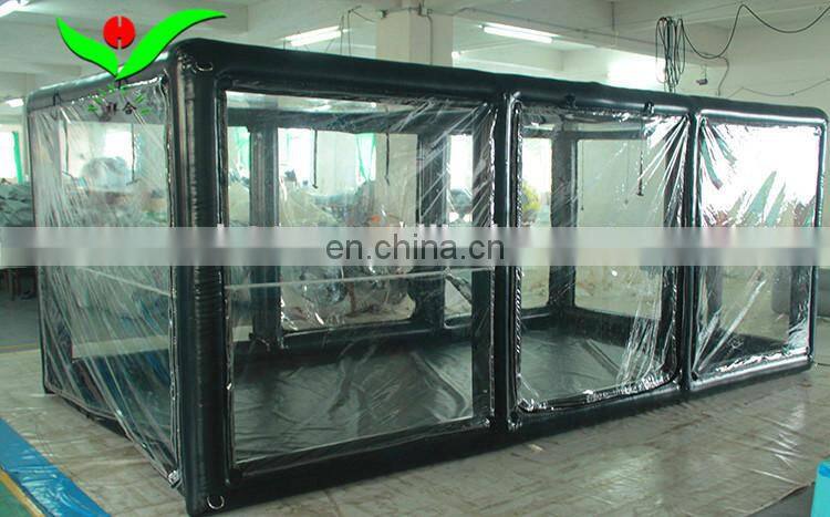 Outdoor air tight sealed welding inflatable Auto car garage tent