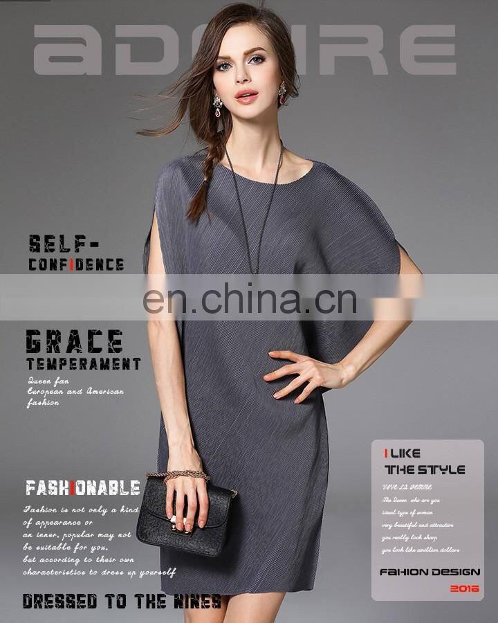 OEM service latest fashion pleats clothes women pleats issey dress