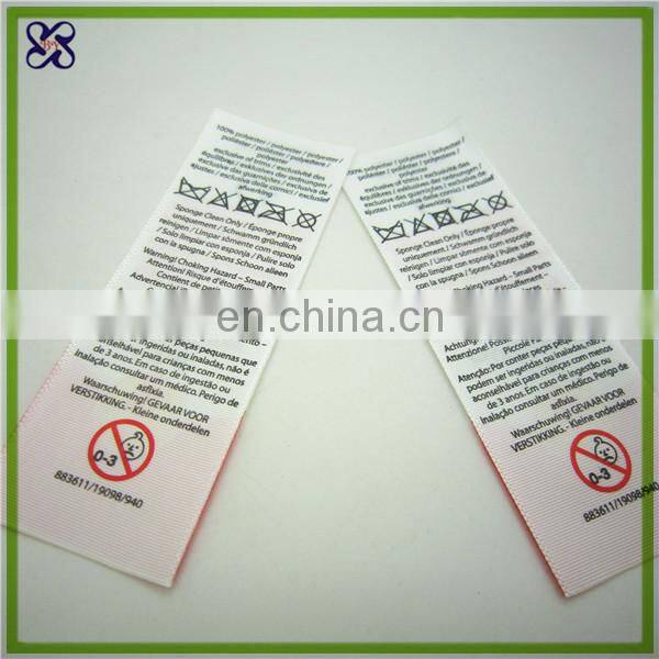 soft care label for your product / wash label for leather bags and jeans/satin label