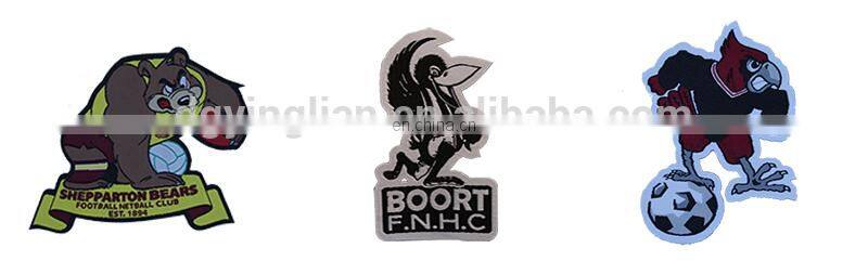 self adhesive woven clothing badge