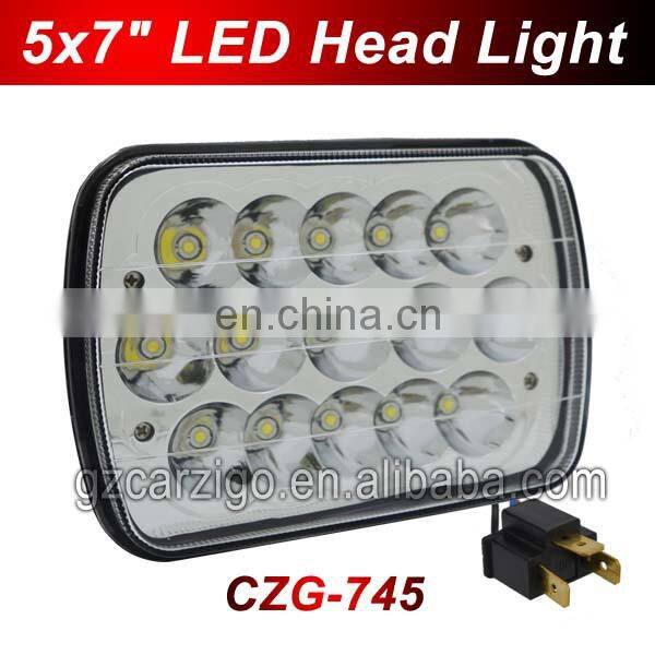 China manufacturer 12v 55watt 5*7" led headlight for truck heavy duty