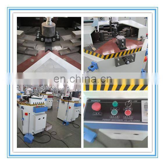 aluminum and PVC window profiles double head cutting saw with CE certificate