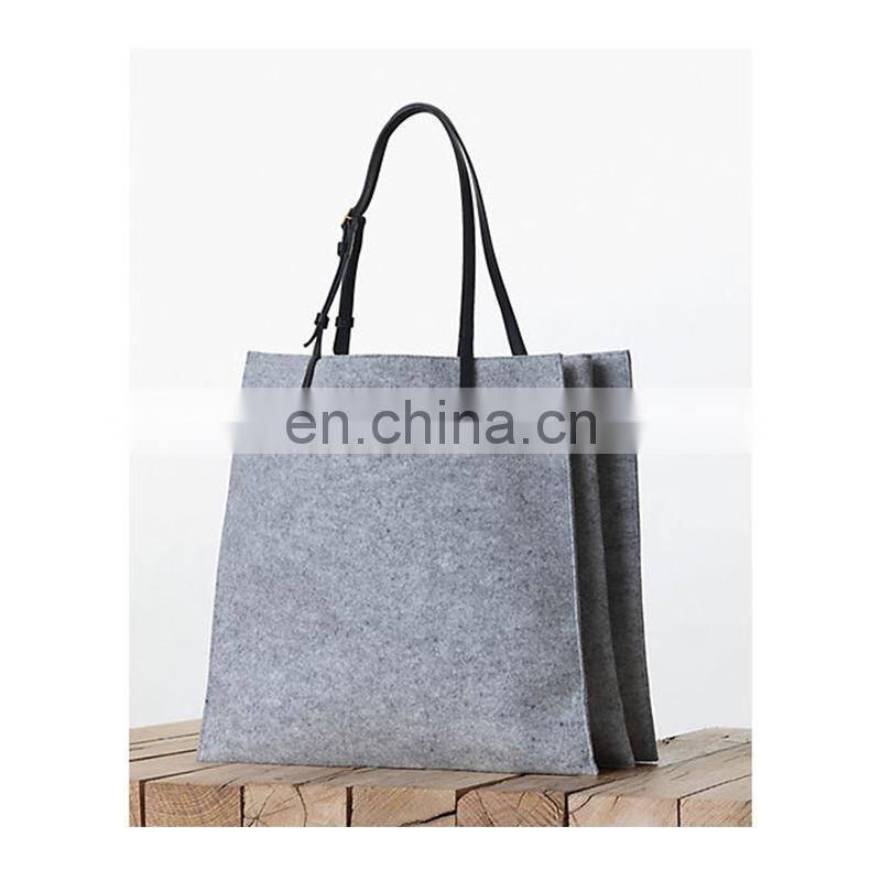 Handmade nonwoven ladies portable large felt tote bags