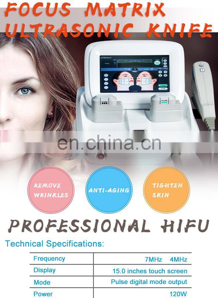 top quality face lifting hifu for facial treatment hi fu