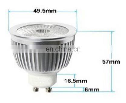 aluminium 10 degree beam angle ce rohs gu10 led spotlight