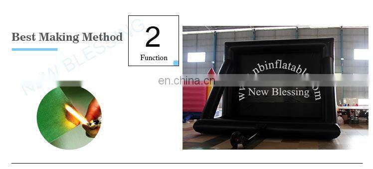 Best price inflatable cinema screen, used inflatable tv movie air projection screen outdoor