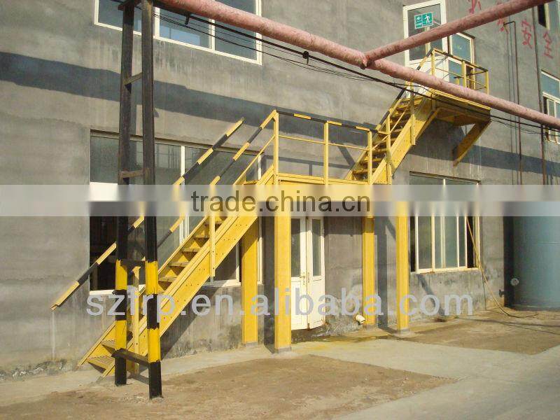 High strength FRP/GRP fiberglass step ladder