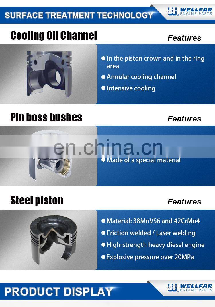 Hot Sale 102mm Aftermarket Parts Engine Piston 5262760 for Cummins ISF