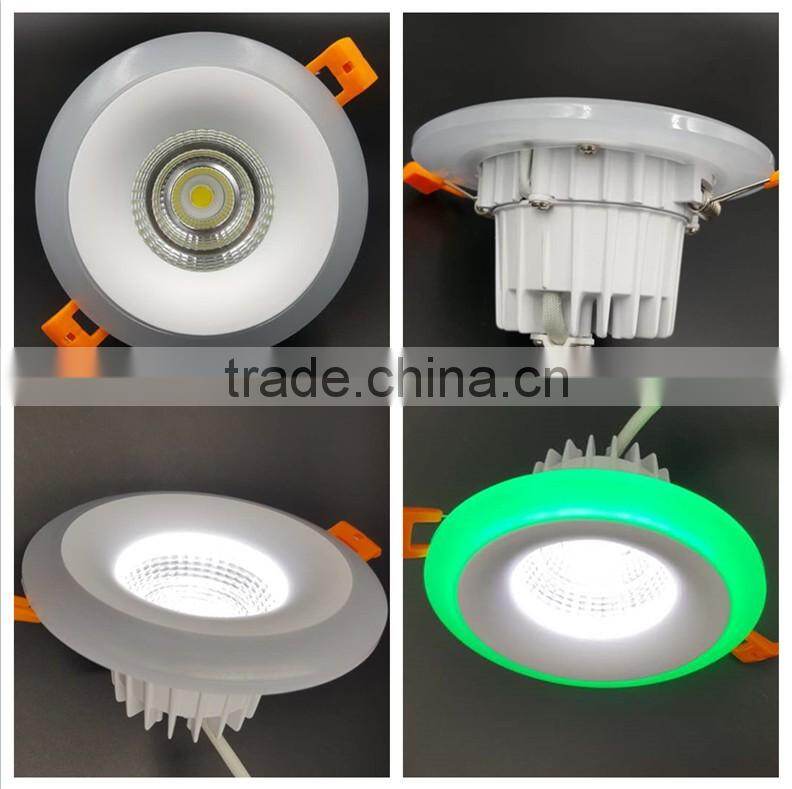 New arrival dual color control led down light in blue green red color