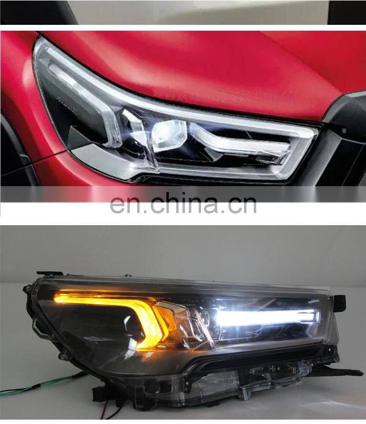 LED Headlights Compatible with Hilux Revo Rocco With Turn Signal Full Led Front Lamp Assembly