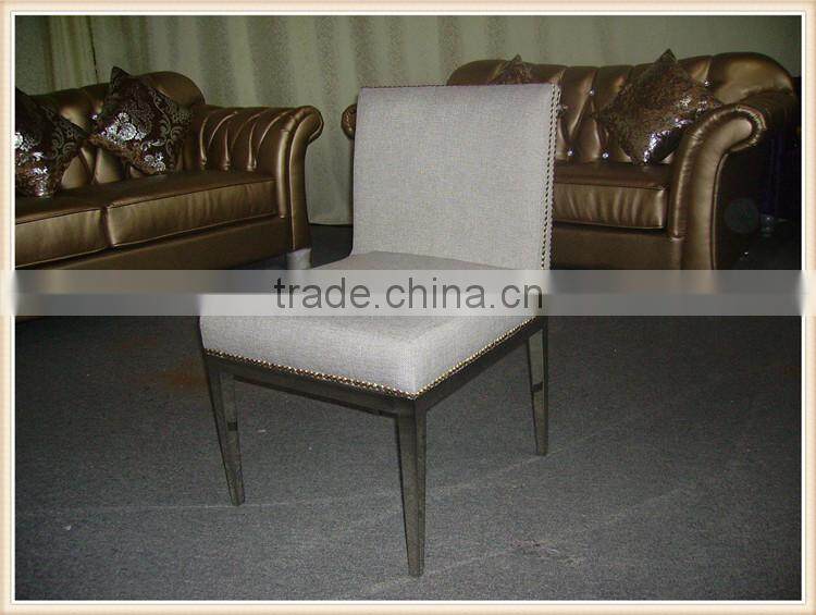wood legs with fabric dining chairs