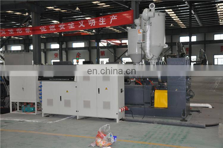 plastic hdpe pe double wall corrugated pipe extruder machine
