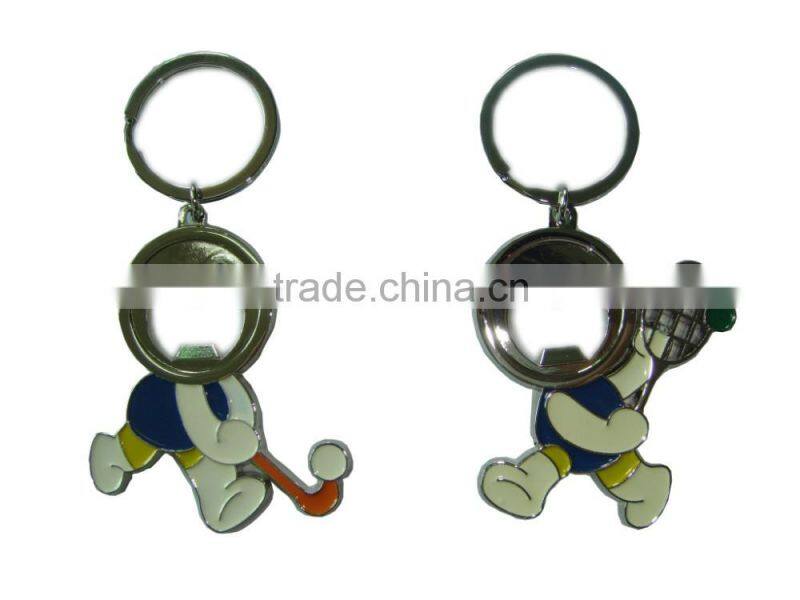 Promotional custom metal bottle openers keychains