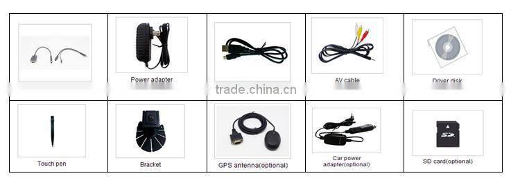 7" Mini Touch Panel PC monitor with WinCE 5.0 operate system and connect WIFI&GPS directly