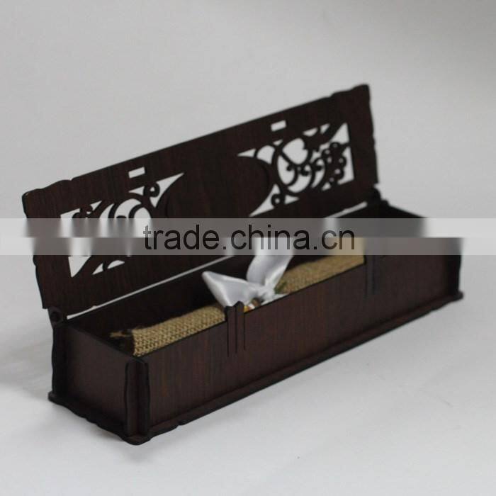 2016 Creative Fancy Design Wooden Wedding Decoration Box Invitation Card