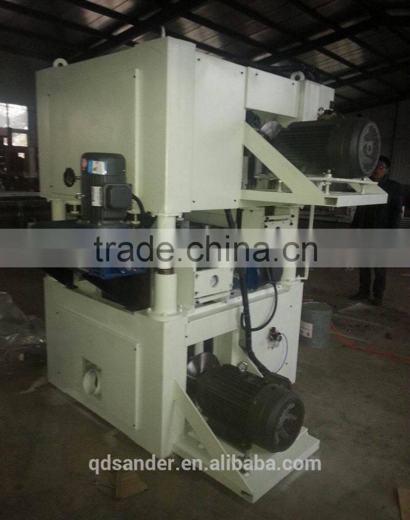 Two head calibrating machine sander