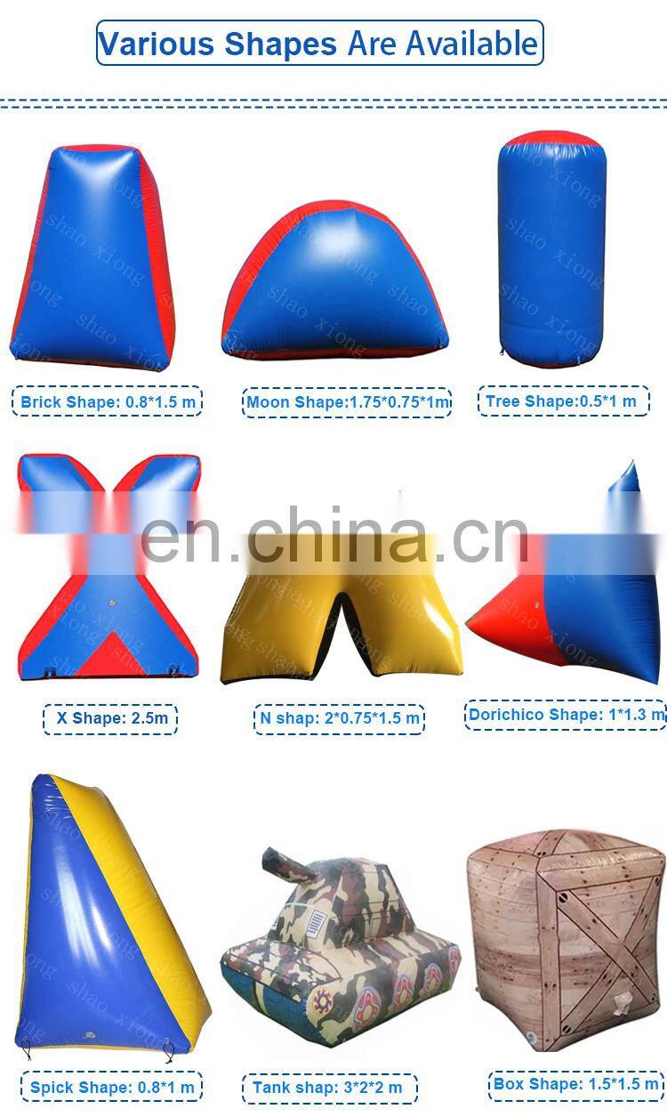 Outdoor Shooting Game Inflatable Paintball Bunkers Arena