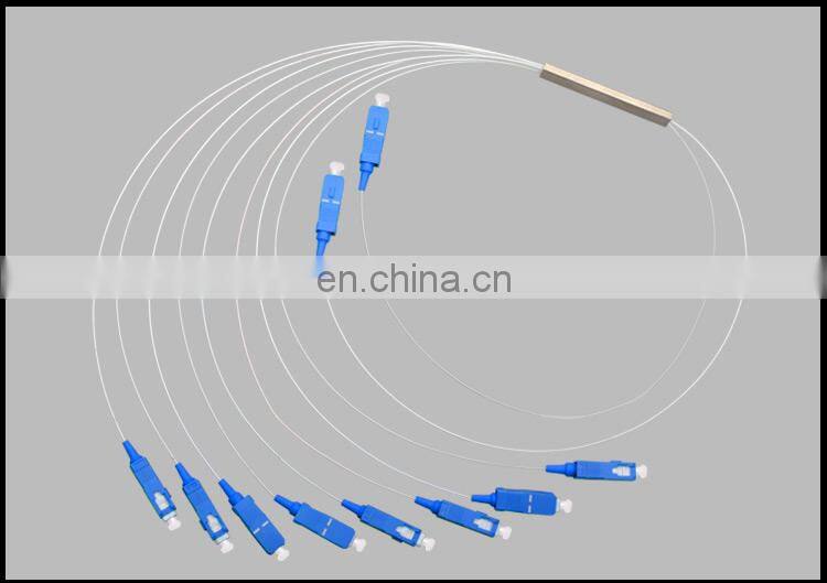 2:8 Stainless Steel Tube Type Mini Plc FO Splitter 2x8
