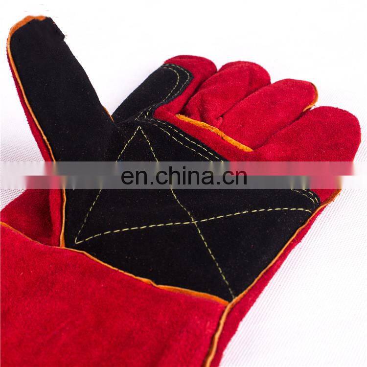 Wholesale Cheap Cowhide Split Leather working safety driving gloves welding