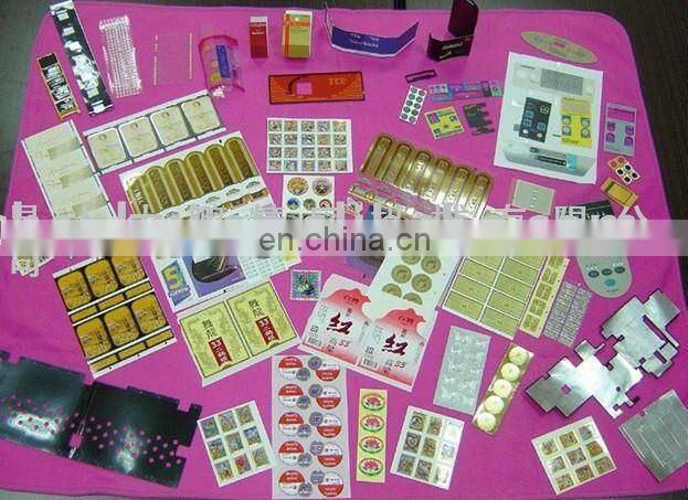automatic leather tag paper gold label hot foil stamping machine