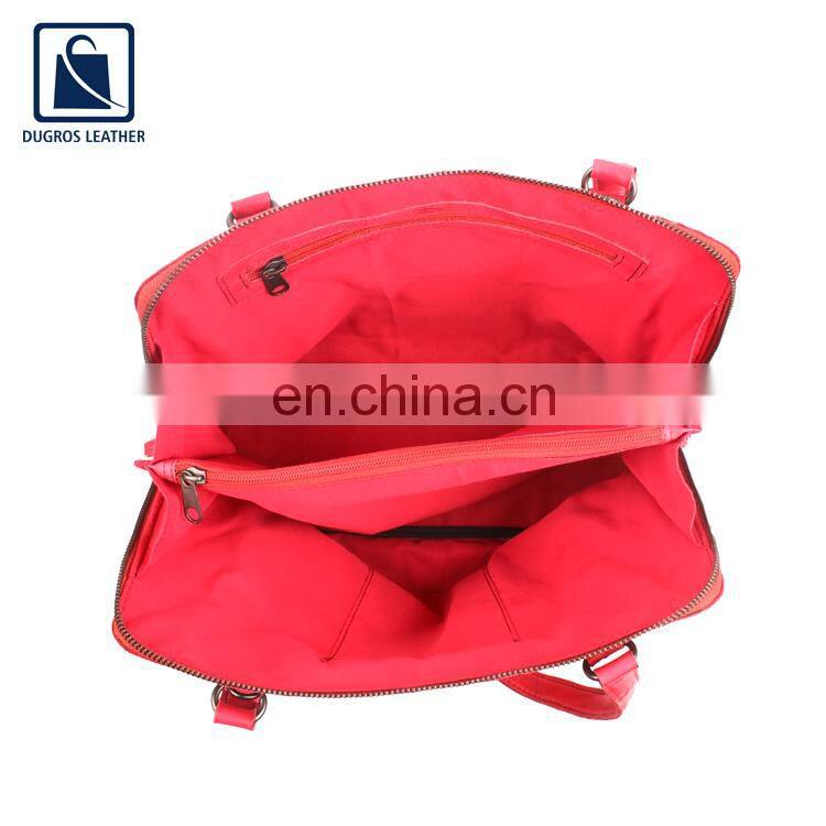 Stylish Look Elegant Design Hot Selling Luxury Fashionable Women Genuine Leather Handbag from Trusted Supplier