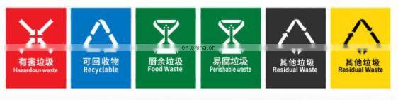 China hotsale street large customized classification 1100 liter plastic medical wheeled garbage container waste bins with lids