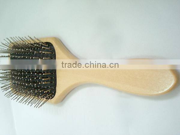 Guangdong Wooden Hair Brush Wholesale , Metal Pins Paddle Brush