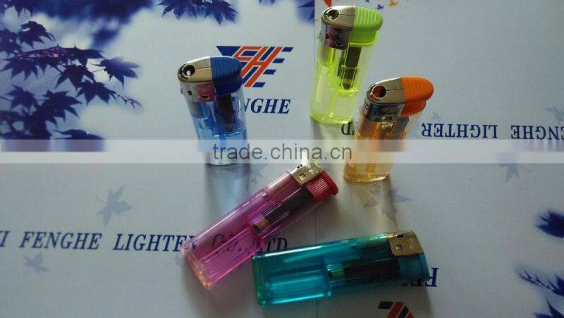 colorful plastic electronic lighter disposable lighter FH-808 the best lighter manufacture