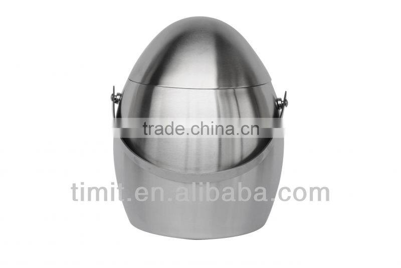 Egg shapped Portable Double Wall Wine Ice Bucket/Wine Cooler