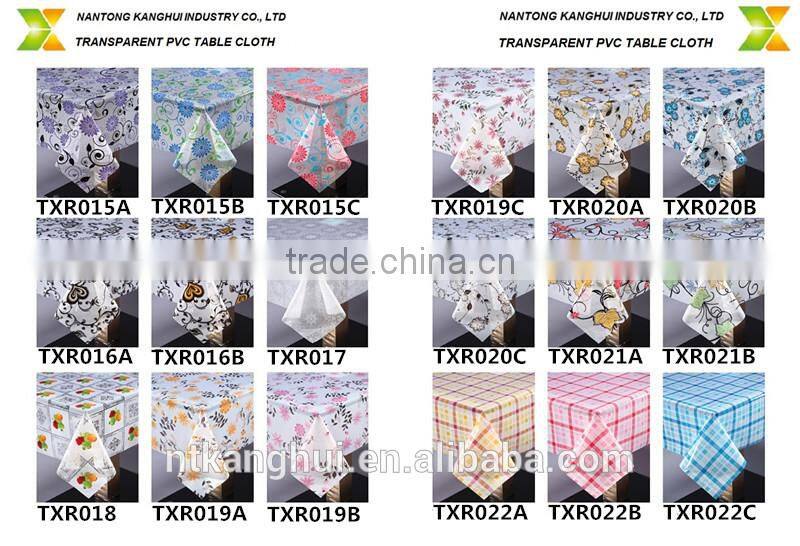 Flower lamination PVC table cloth