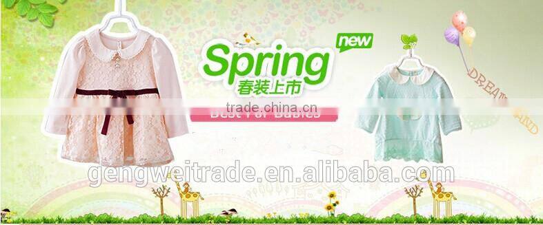 Elegant New Pattern Flower Princess Dress Spring Infant Girl Dress2015