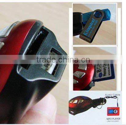 car fm modulator with SD card and usb flash drives