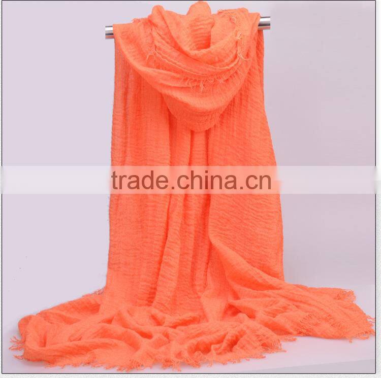 Wholesale Fringe Oversized Solid Color Plain Viscose Hijab